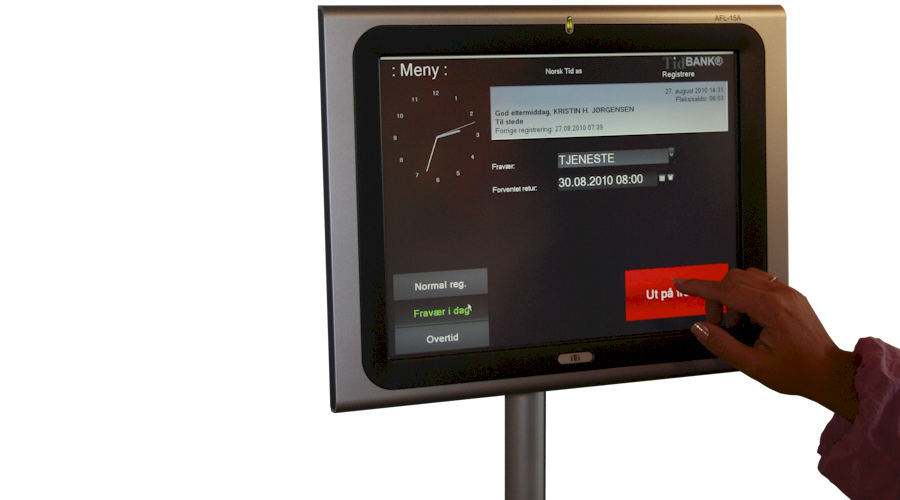 Touch terminal tidBANK